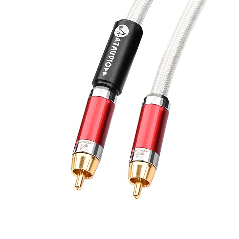 Ataudio Alta Fidelidade Coaxial 75digital Cabo Coaxial de Áudio Digital Hifi4-layer Blindado Rca Subwoofer Cabo de Áudio - Image 3