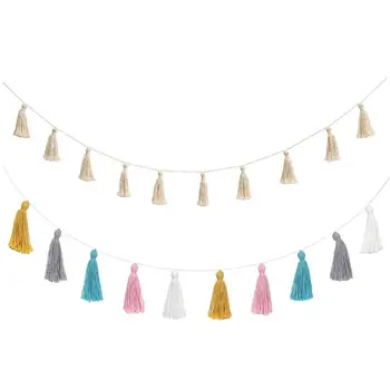 

Nordic Style Wool Felt Ball Colorful Pompom Pendant Garland DIY Handmade Hoom Wall Tassel Hanging Ornament Party Decor