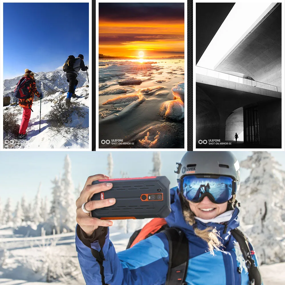 Ulefone Armor 6E IP68 водонепроницаемый прочный телефон NFC Helio P70 Octca-core Android 9,0 4 Гб 64 Гб Смартфон с функцией распознавания лица с двумя sim-картами