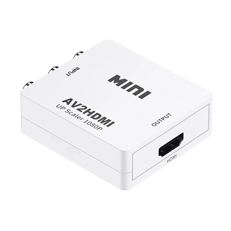 

Mini AV To HDMI Adapter RCA CVBS AV To HDMI HD 1080P Video Audio Converter Support PAL/NTSC For PC PS3 Projector