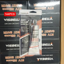 VISBELLA 144PCS 85g Neutral RTV Silicone Gasket Maker Sealant Glue Professional Heat Resistant for Engine Repair Hand Tool Sets