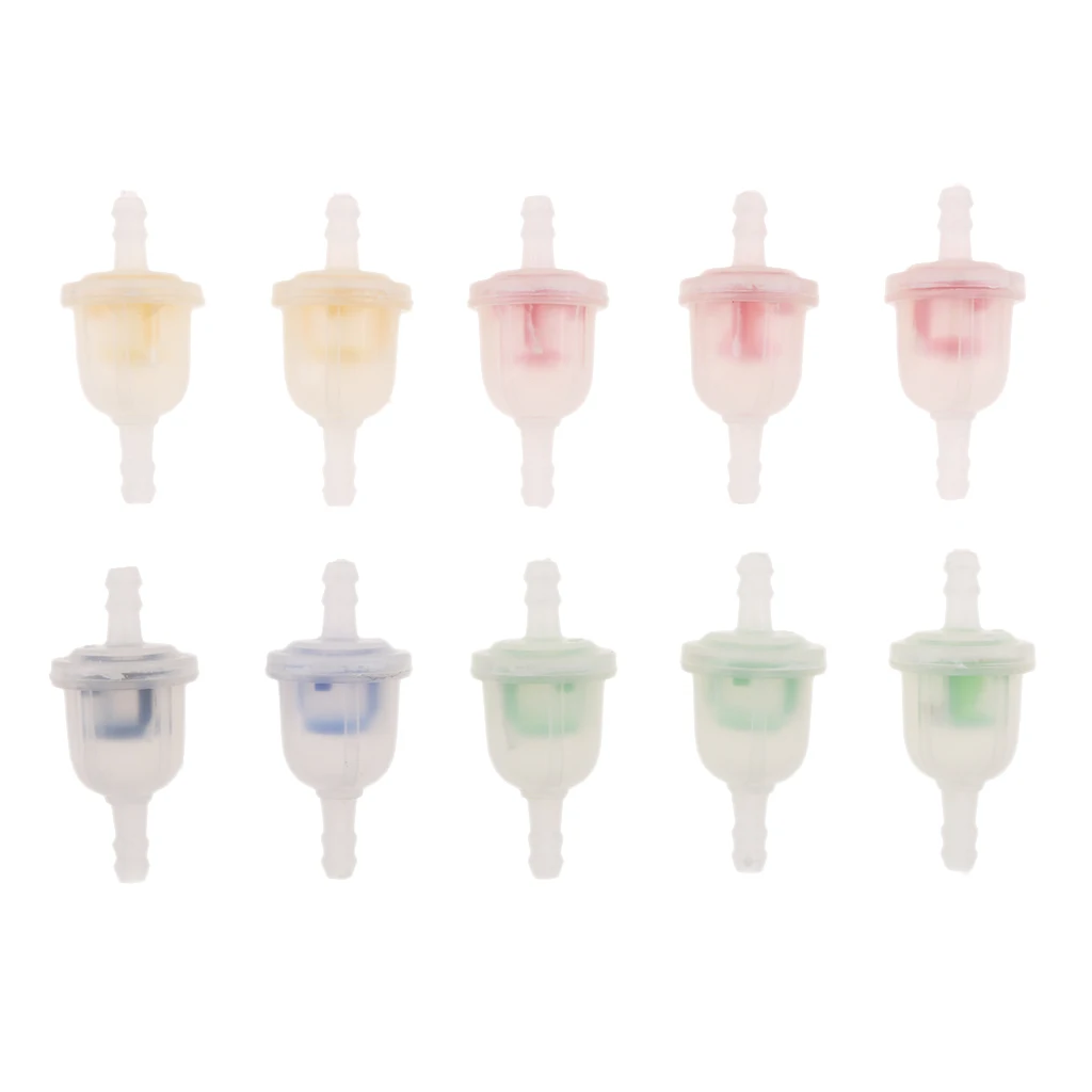 10pcs Petrol Fuel Filter For Honda Motorcycle Scooter & Quads Inline 7mm