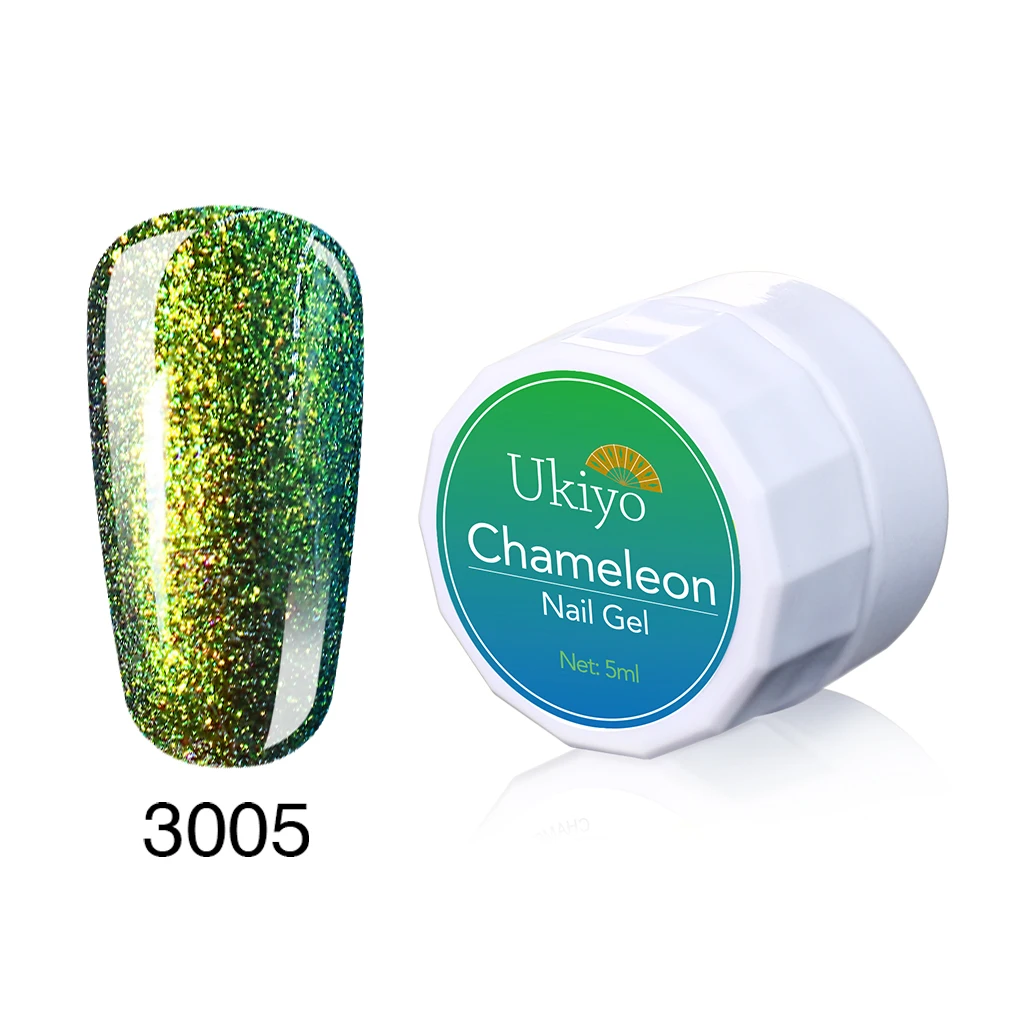 3005 Ukiyo 5 мл Хамелеон УФ-гель для ногтей Замачивание Магия SequinsGel лак Vernis Полупостоянный лак для ногтей эмаль маникюр - Цвет: 3005