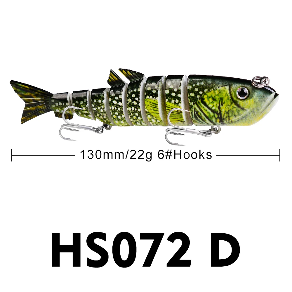 PROBEROS 1PCS Multi Section Fishing Lure 13cm-22g Trolling Swimbait 8  Segement Isca Artificial Hard Bait Jointed Minnow Wobbler - AliExpress