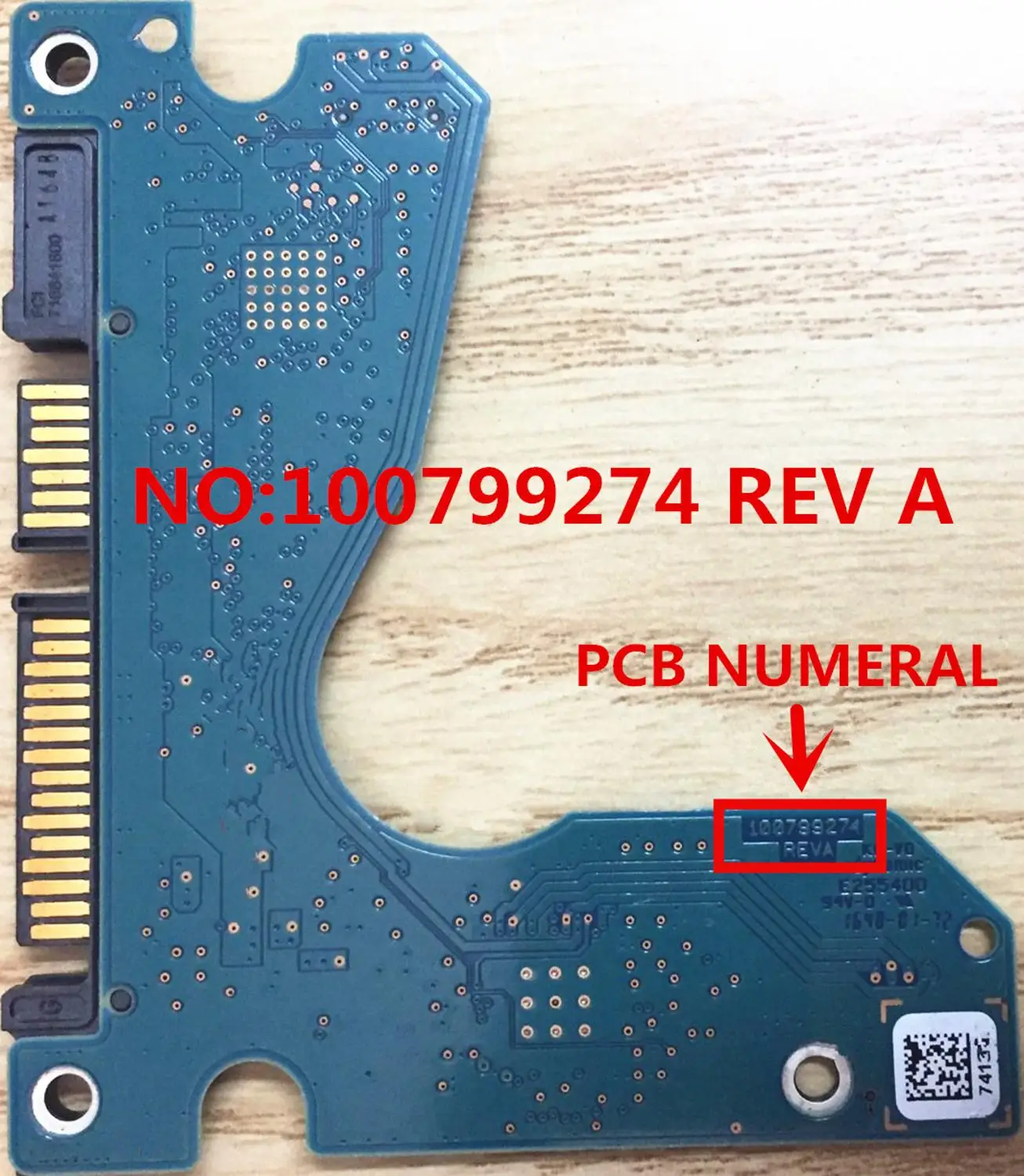 Seagate-placa de Circuito do Disco Rígido Número da Placa 100799274 Reva 7414 9276 St1000lm035 St2000lm007 St500lm030 - Imagem 2