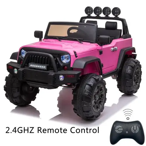 

12V Kids Ride On Car SUV MP3 2.4GHZ Remote Control LED Lights Pink