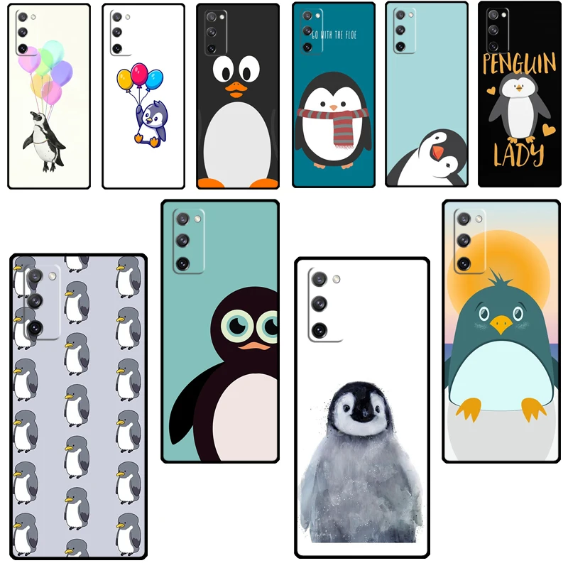 Симпатичный чехол с милым пингвином для Samsung Galaxy S21 S20 FE S8 S9 S10 Plus S10e Note 10 20 Ультра |