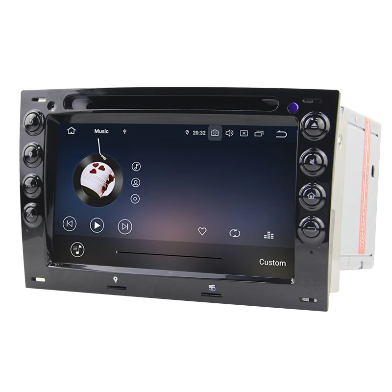 Автомобильный DVD плеер IPS 7 дюймов 4 Гб ОЗУ Восьмиядерный процессор Android 9 0 для Renault
