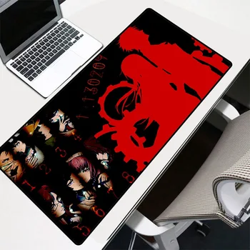 

Steins Gate Anime Gaming Large Mouse Pad Computer Mousepad Big Mouse Mat with Locking Edge Carpet for Keyboard Desk Mat Mause