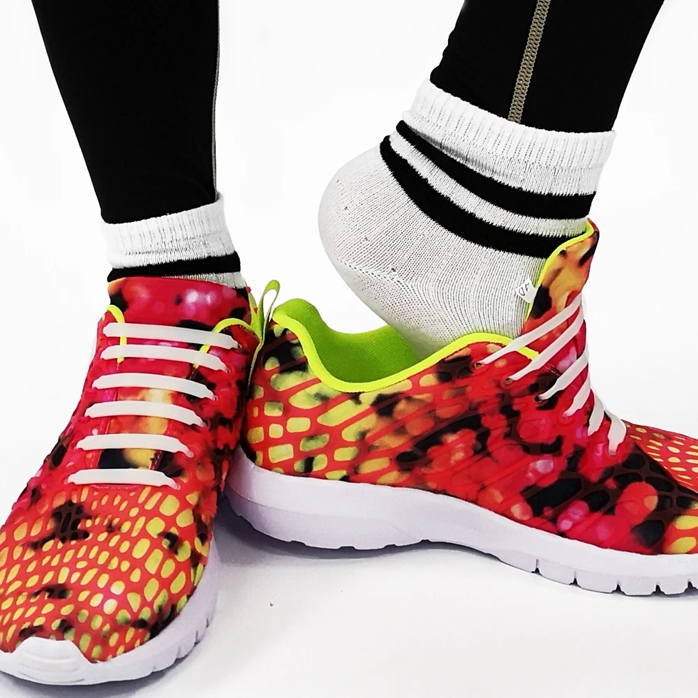 TILUSERO Brand Elastic Silicone Shoelaces Creative Lazy No Tie