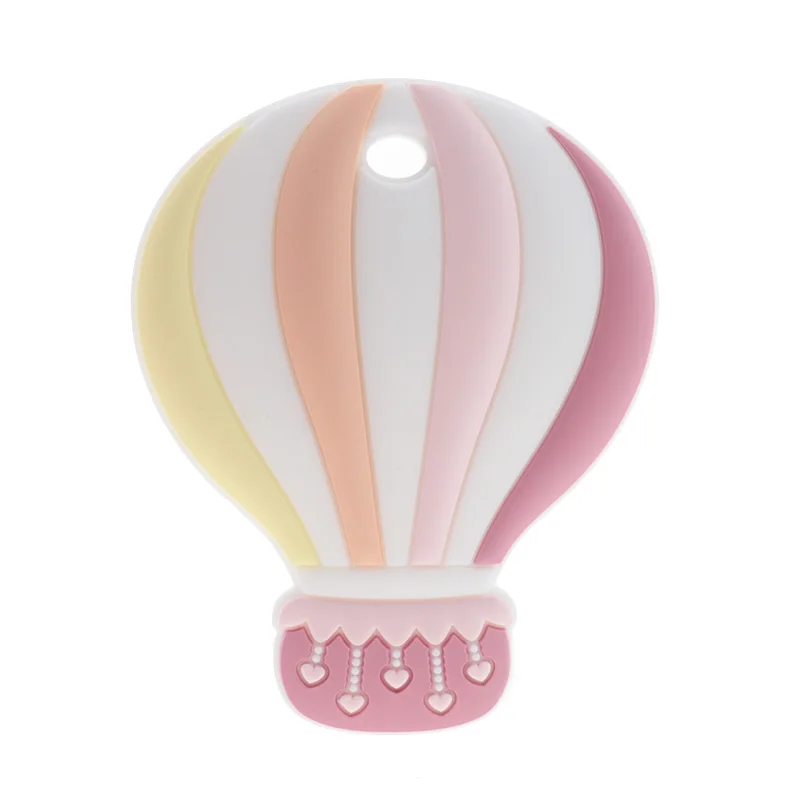 실리콘 Teethers 뜨거운 공기 풍선 치아 펜던트 젖꼭지 BPA 무료 제품, 장난감 간호사 액세서리, 10 개