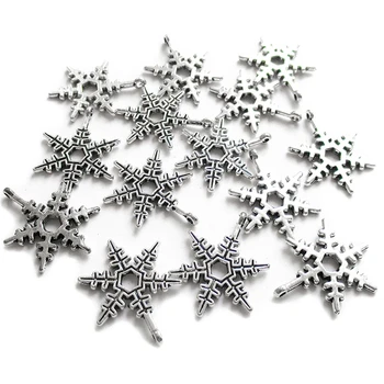 

Star Sun Snow (62 Pcs Silver Snowflake 22X17mm)