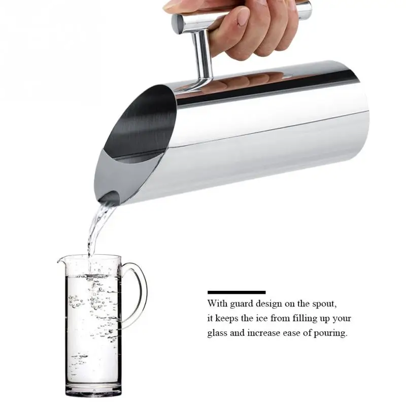 Cold water pitcher 1/1.5/2L Stainless Steel Kitchen Cold Wine Pitcher Pot Jug Kettle Home Bar Hotel KTV Drinking Tool