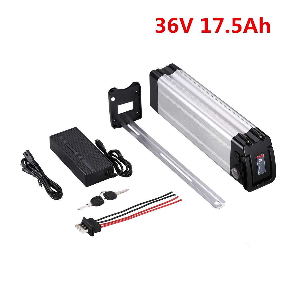 

HA030-5 Silverfish Electric Bicycle Battery Pack 36V 17.5Ah 630Wh High Compatibity Long Battery Life Refit Bike to be an E-bike