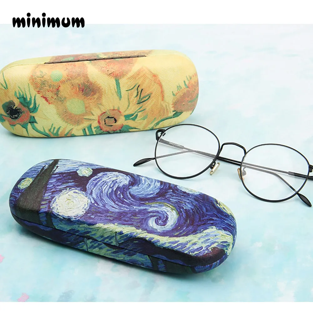 MINIMUM-Retro-Glasses-Box-Oil-Painting-Sunglasses-High-Quality-Reading-Glasses-Case-Vintage-Art-Storage-Glasses