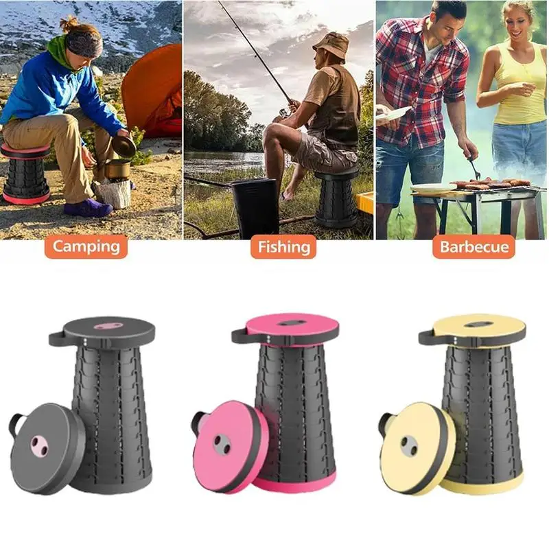

Outdoor Folding Fishing Stool Portable Adjustable Height Camping Chair Fishing Stool Foldable Stool For Fishing Travel Camping
