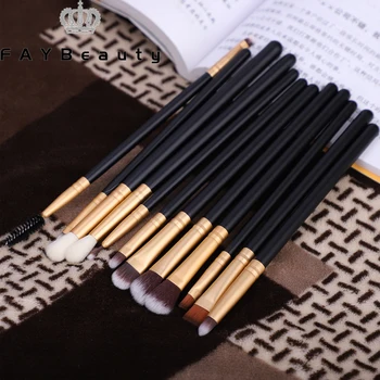 

FAYBeauty 12PCS Soft Makeup Brushes Set Professional Base Eyebrow/Eyeliner/Eyeshadow Brushes Beauty Cosmetics For Women