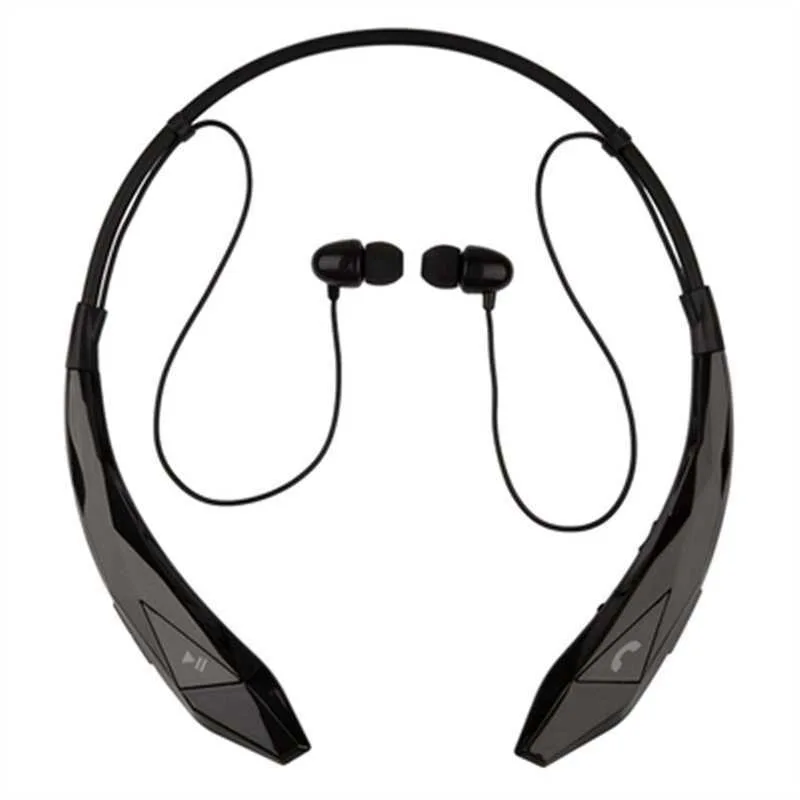 New Neck Mounted Wireless Bluetooth Stereo Music Call Earphone Sport Running Game Earphone For iphone and Android phone