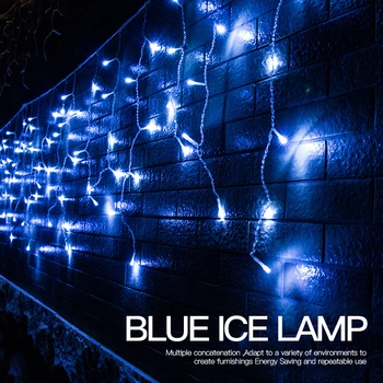 

Outdoor color lamp string LED ice strip lamp curtain lamp 4m Christmas day decorative color lamp manufacturer direct sales