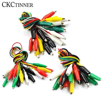 

Crocodile Cylinder to Banana AV Plug Test Cable Connector Dual Tester Crocodile Probe Clip for Multimeter Measure Tool