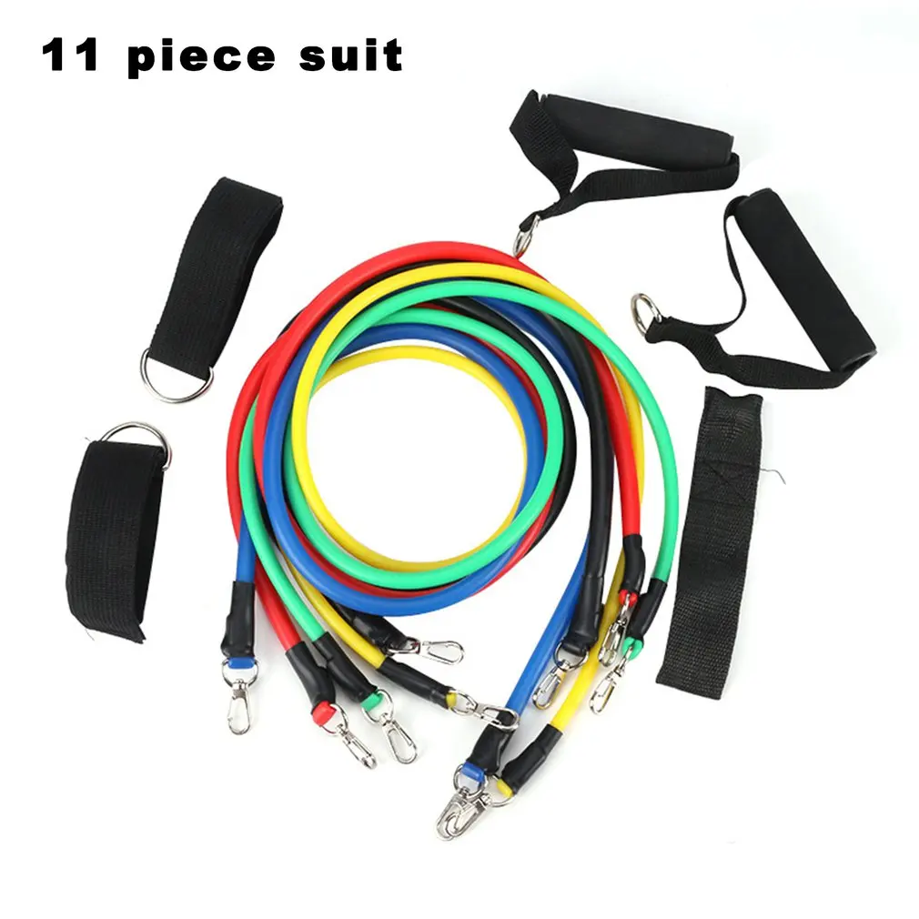 

11 Pcs Fitness Pull Rope Resistance Bands Neutral Latex Strength Gym Equipment For Home Elastic Exercises Body Fitness