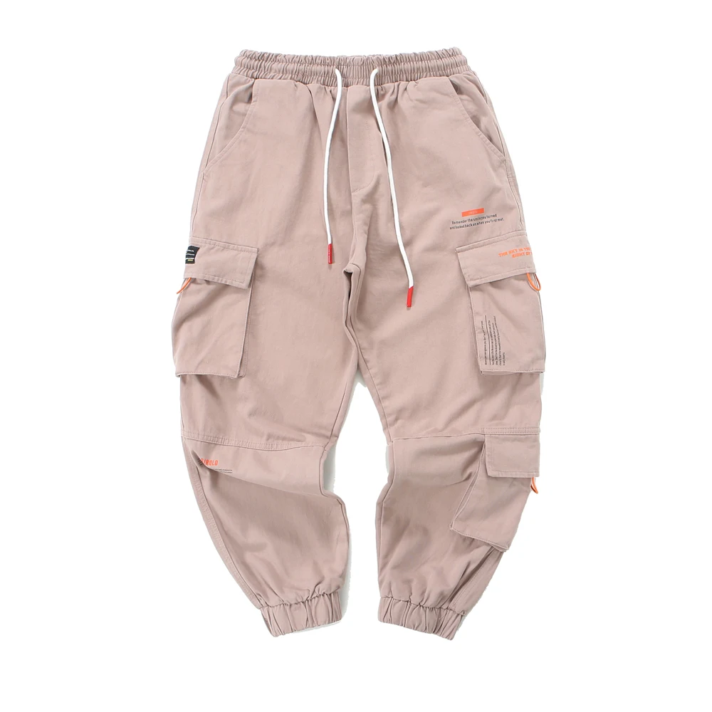 Cargo Pants Men Pockets Streetwear 