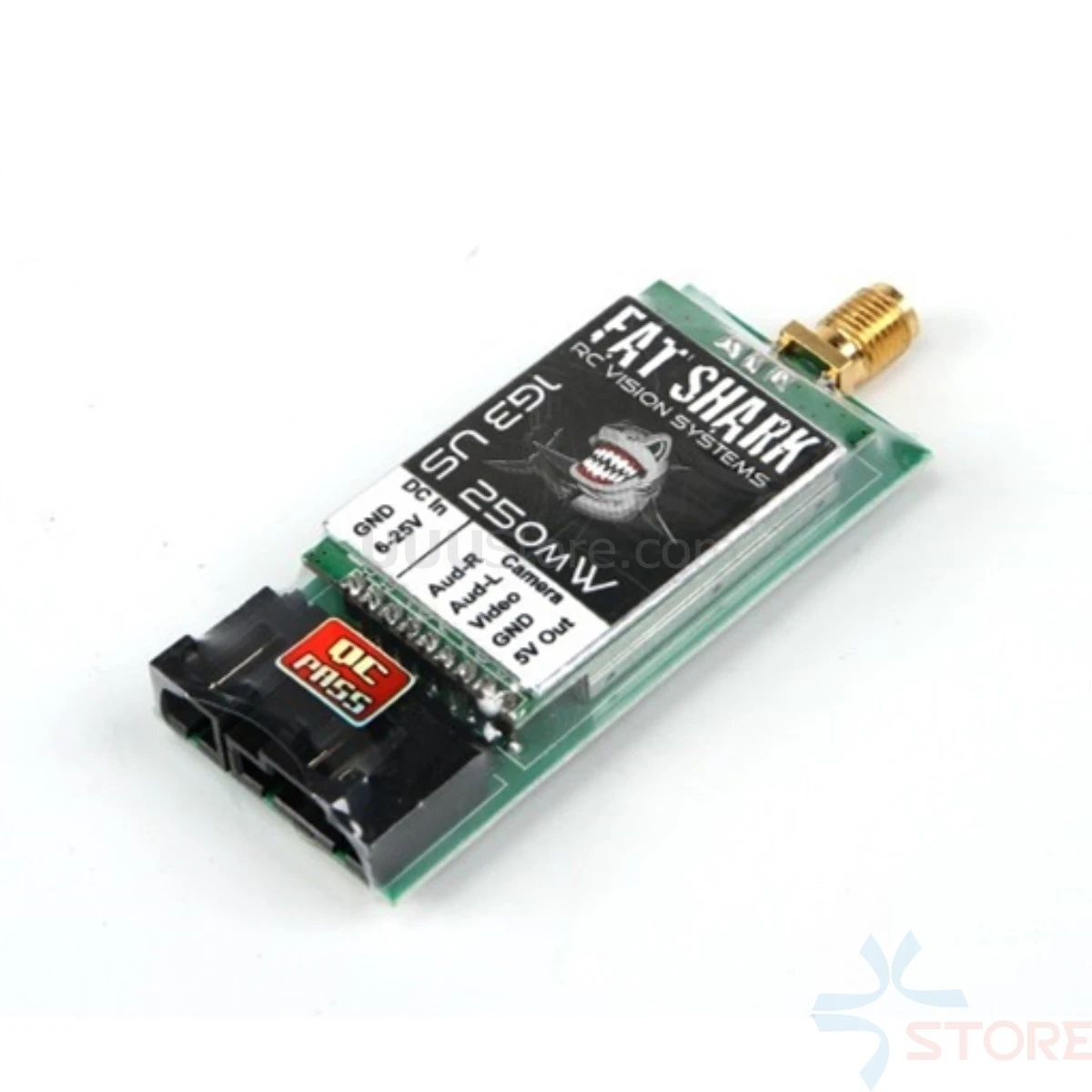 Видеопередатчик Fat Shark FSV2466 1G3 250 мВт VTX 1 3 ГГц 8Ch видео 5 в TX NTSC/PAL Fatshark|Детали и