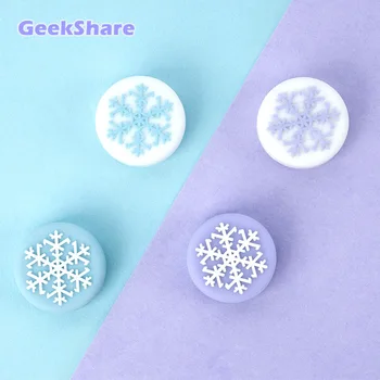 

GeekShare Snowflake Thumb Grip For Nintendo Switch Rocker Cap Joystick Cover Shell JoyCon Controller Case For Switch Accessories