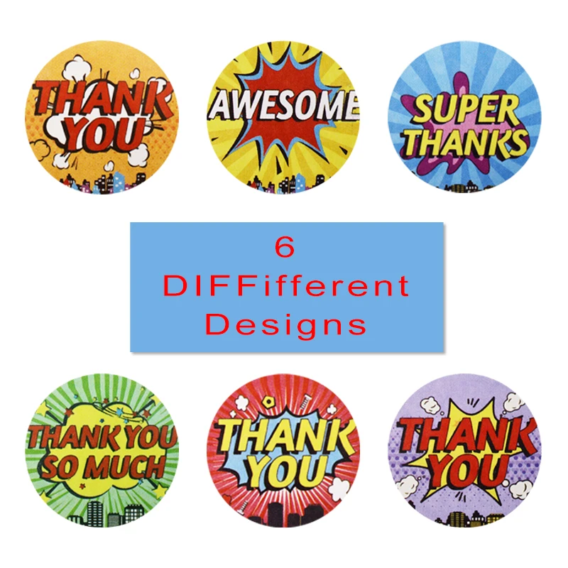 500PCS Incentive Stickers for Kids,1 Inch Reward Stickers in 8