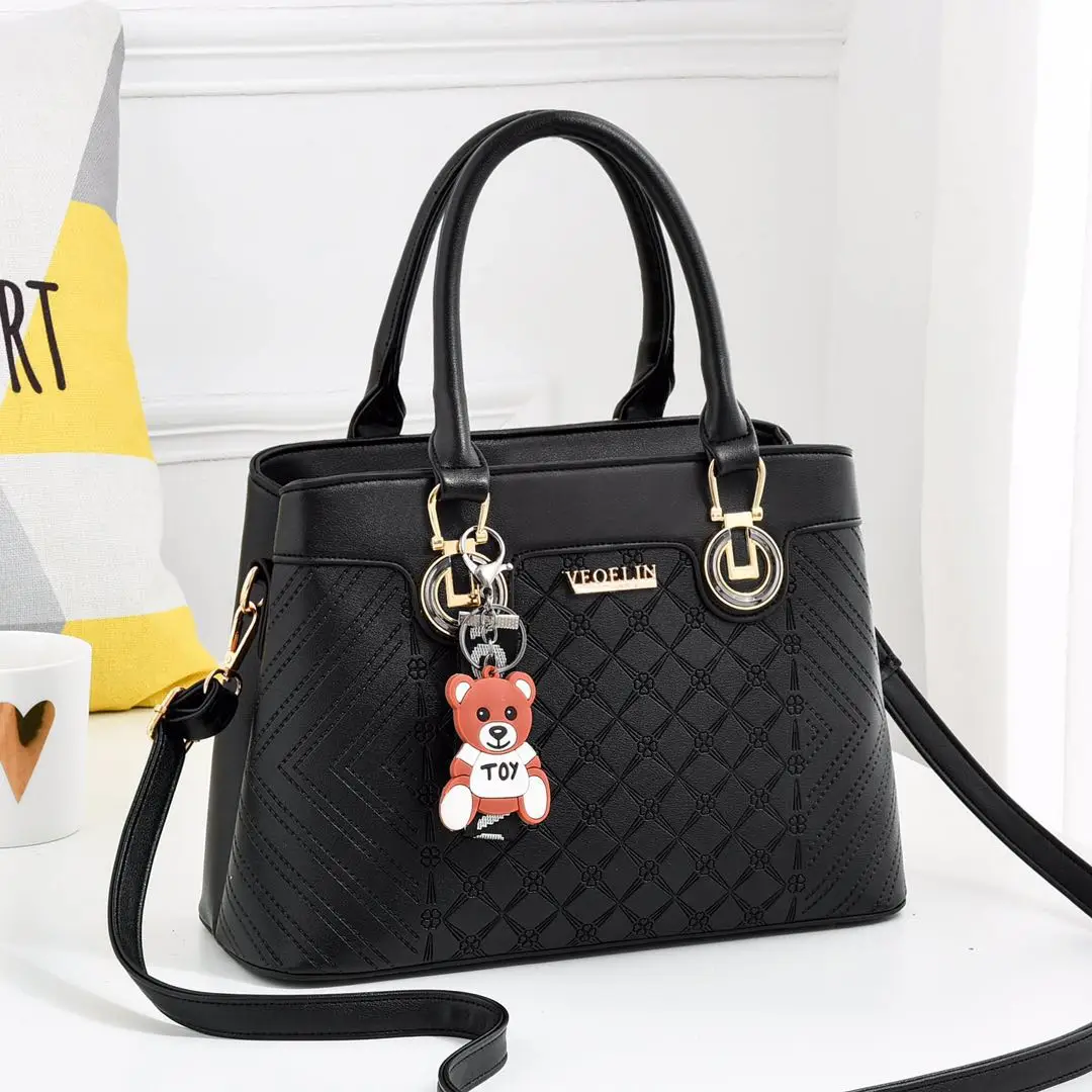 Элегантная женская сумка через плечо высокого качества, женские Сумки из искусственной кожи, модные однотонные женские сумки с ручками, диз... Элегантная женская сумка через плечо высокого качества, женские Сумки из искусственной кожи, модные однотонные женские сумки с ручками, диз...