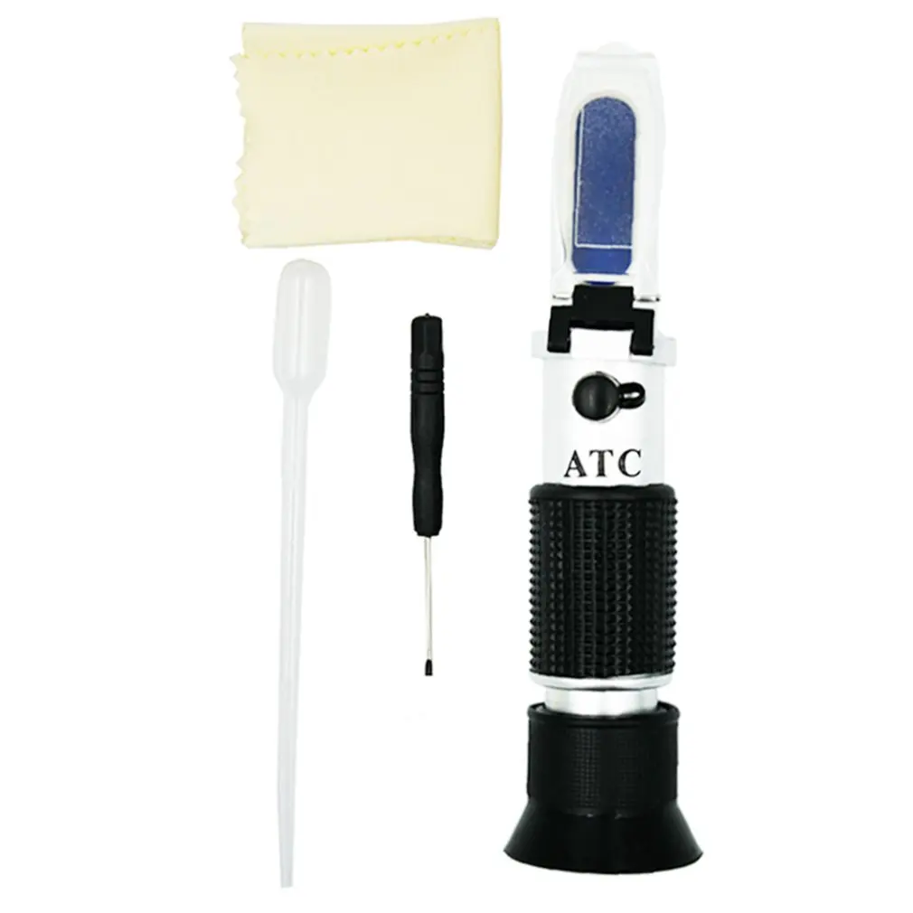 

Handheld Portable Size Tester Tool Engine Fluid Glycol Antifreeze Freezing Point Car Battery Refractometer ATC -50~0C 30-35%
