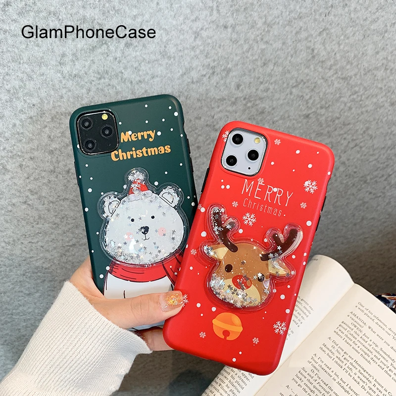 GlamPhone чехол Рождественский Олень для телефона iPhone11Pro/Max X XS Max XR Мягкий силиконовый