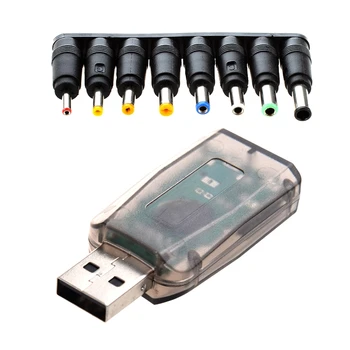 

Instantly External 5.1 USB 3D o Sound Card Adapter with 8 Sets Universal Jack DC Power Plug Converter