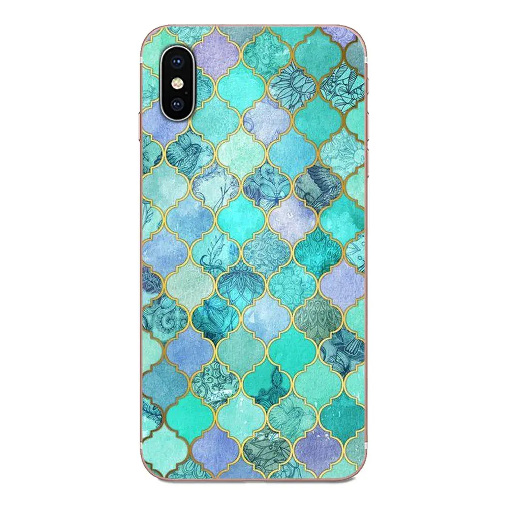 Мягкая Печать для huawei Honor Коврики Nova Примечание 20 20С 30С 5 5I 5T 7C 8A 8X9X10 Pro Lite Play Радужная Пастель мароканская Акварельная краска