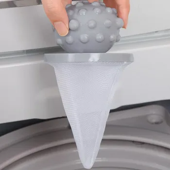 

Reusable Washing Machine Floating Lint Mesh Trap Bag Hair Catcher Filter Net Pouch Household Tool Hair Catcher Ball Hair Remover