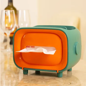 

Bedroom Coffee Table Remote Control Storage Drawer Tray Home Office Desk Tissue Box Mobile Phone