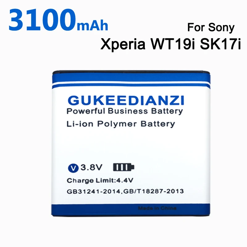 GUKEEDIANZI 3100 мА/ч EP500 батарея мобильного телефона для Sony Ericsson Xperia ST17I ST15I SK17I WT18I X8 U5I E15i