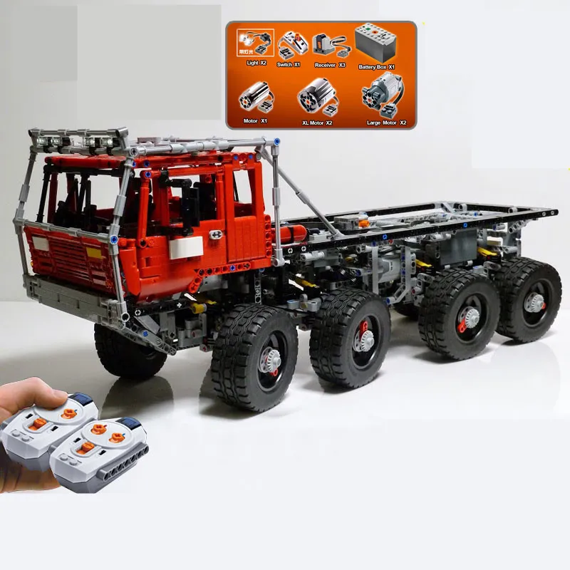 В наличии DHL 23012 2839 шт Оригинальные Technic серии Аракава МОК буксировочный грузовик