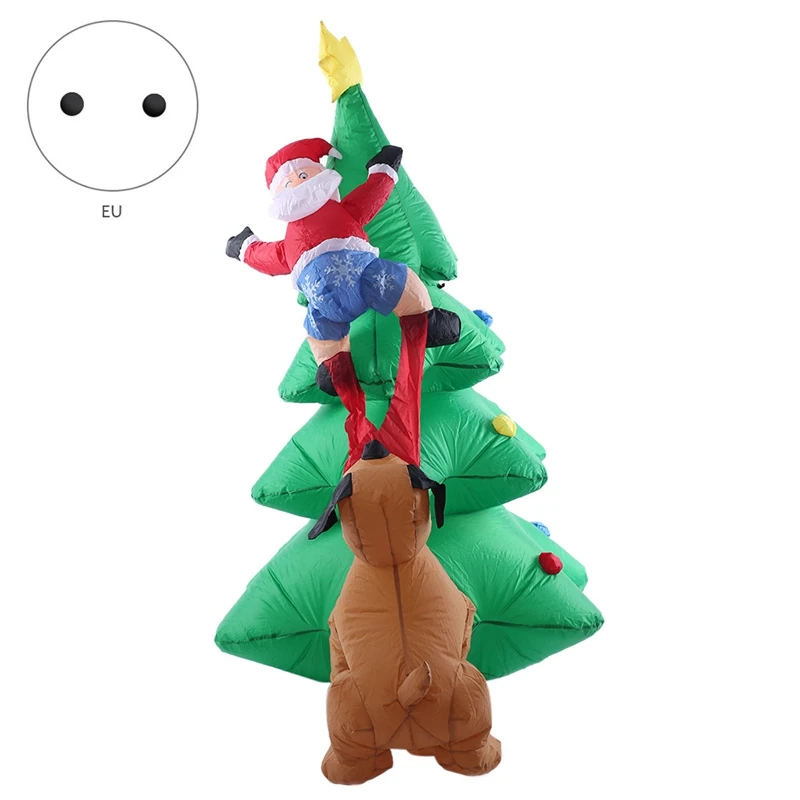 

Hot Sale 1.8M High Automatic Inflatable Christmas Tree Christmas Garden Decoration Spree Home Decor Party Supplies EU Plug