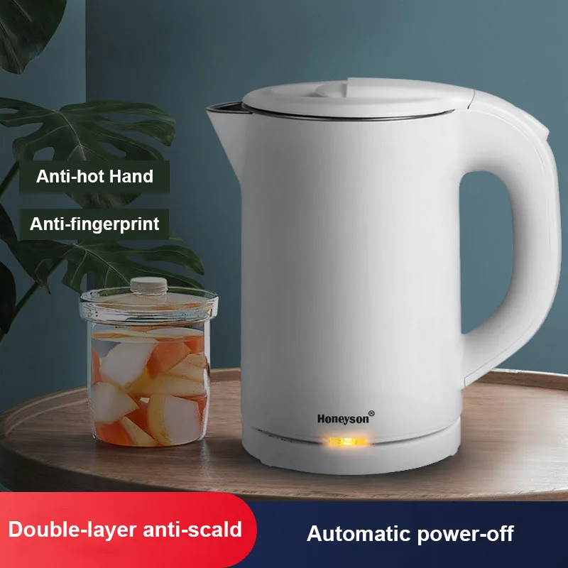 

220V Electric Kettle Quick Boiling Seamless Liner 304 Stainless Steel Teapot Home Kitchen Boiling Water 0.8L
