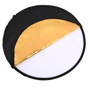 

60cm 80cm Round Disk 5 in 1 Portable Circular Steel-framed Photography Studio Light Mulit Collapsible Reflector+carrying Bag