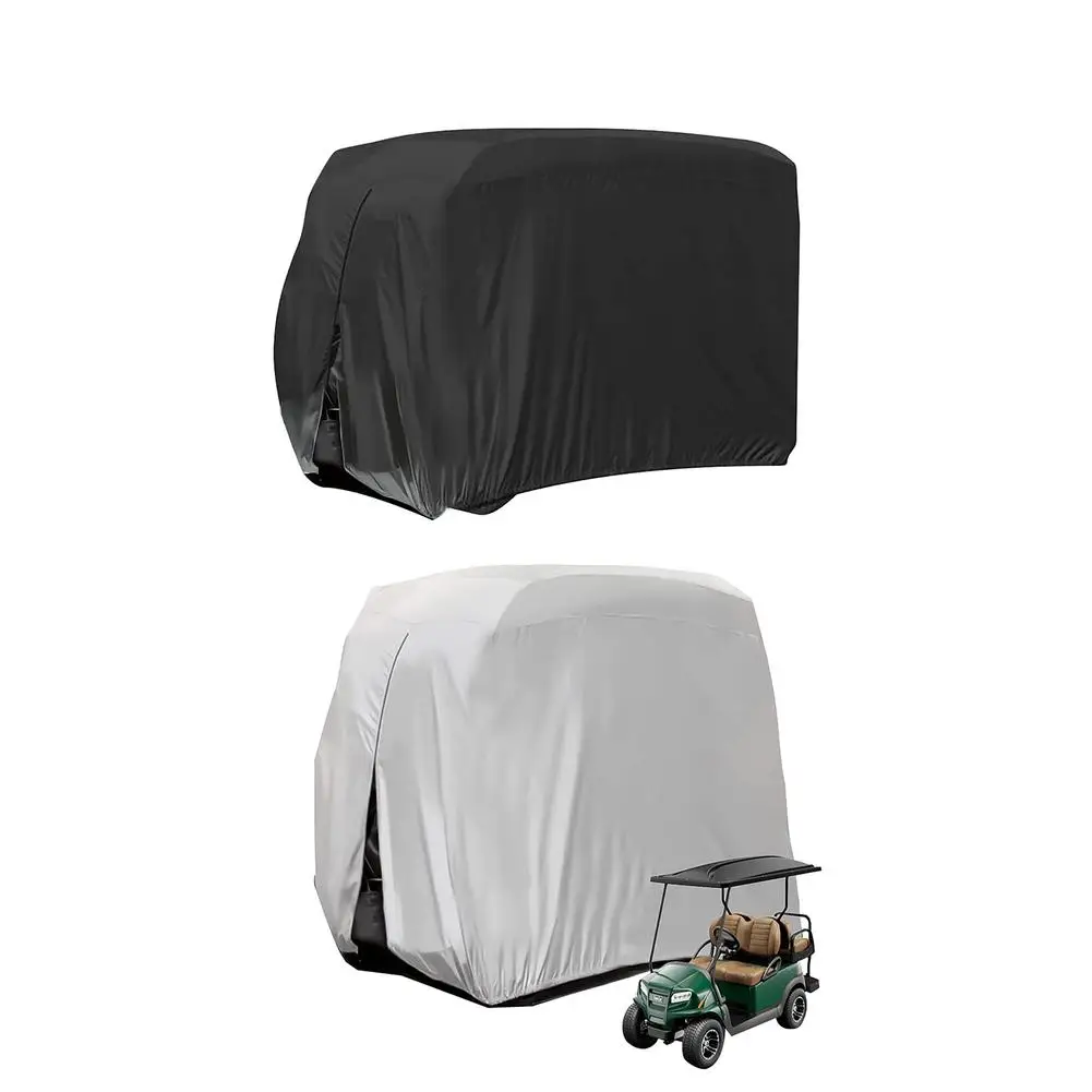 210D Oxford Cloth Golf Cart Cover Outdoor Windproof Waterproof Golf Cart Dust Cover For Club Car