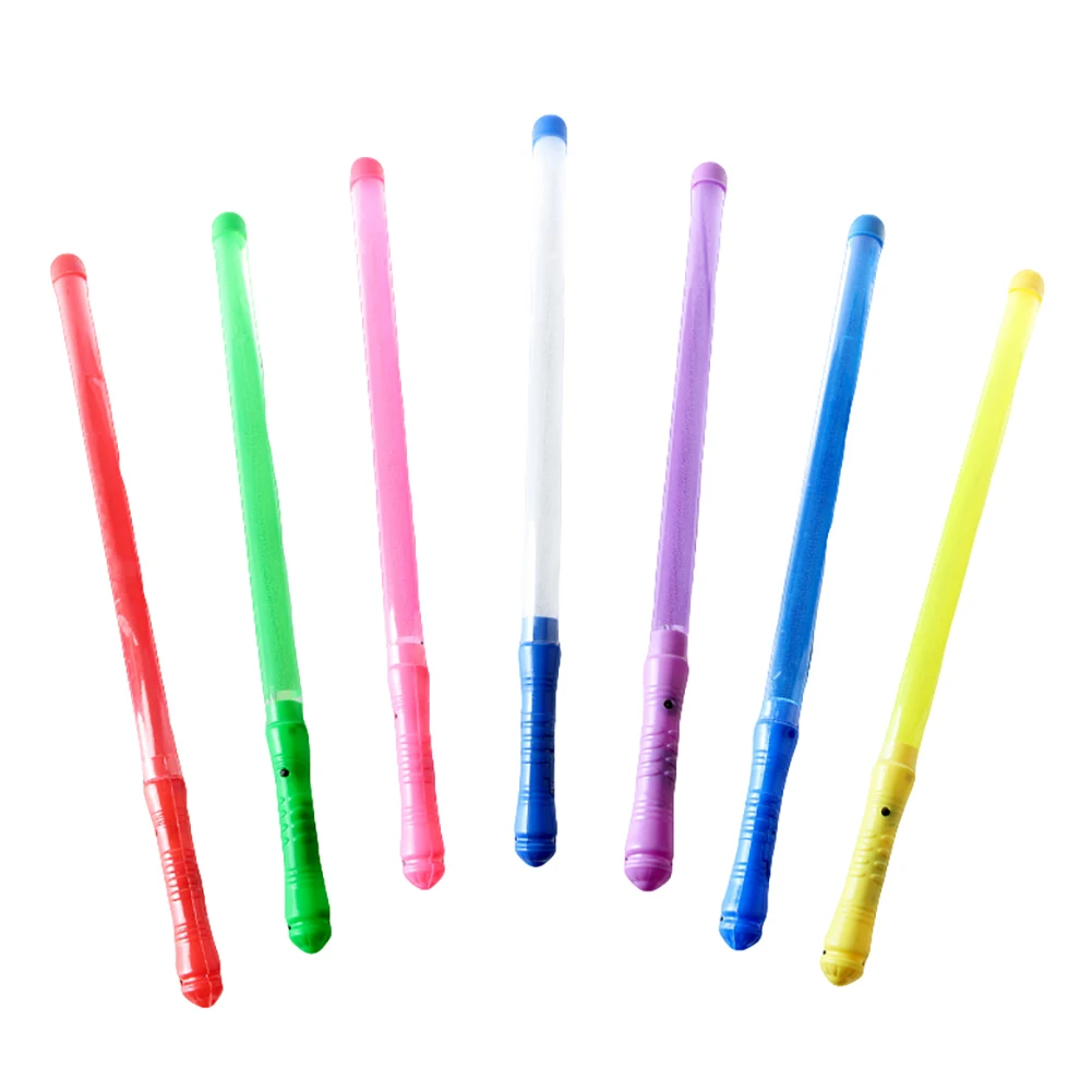 48cm Multicolor Light Up Blinking Rave Stick LED Flashing Strobe Concert Party Decorative Glowing Wand Rod Kids Gift