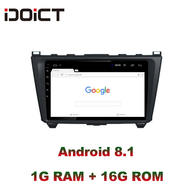 Автомобильный DVD плеер IDOICT Android 9 1 GPS навигация мультимедийный для Mazda 6 радио 2009 2015