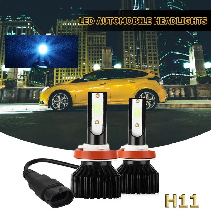 2 шт. EV12 H1 H7 H4 H11 9005 9006 Ice Blue светодиодный мини-автомобиль лампы для передних фар 9-32 в пост 60 Вт 6000LM авто фары головного света, противотуманные фары, лампы накаливания IP67
