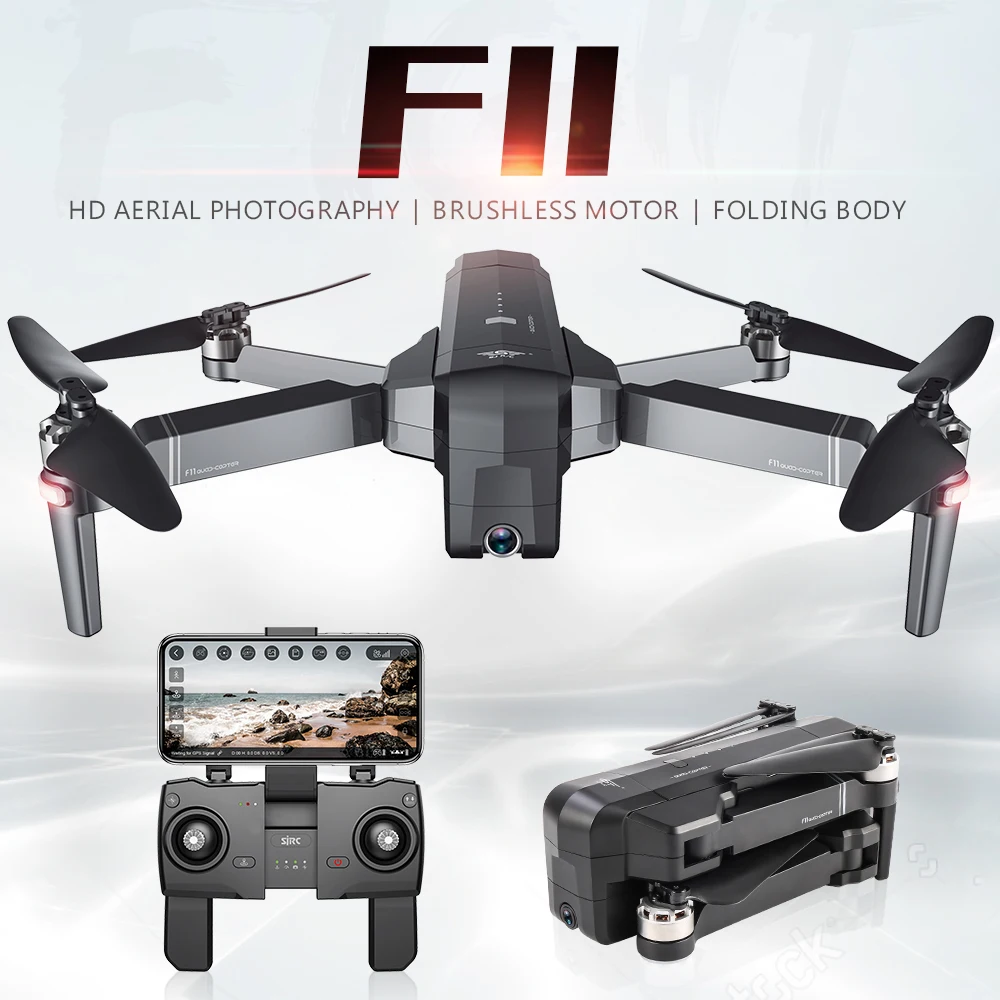 US $117.75 Sjrc F11 Pro Gps Drone With Wifi Fpv 2k1080p Camera Hd Brushless Quadcopter Rc Drones 28mins Flight Time Vs B4w
