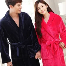 Мягкая фланелевая зимняя ночная рубашка, кимоно, халат для влюбленных, одежда для сна, повседневный халат, домашняя одежда, женская ночная рубашка, домашняя одежда
