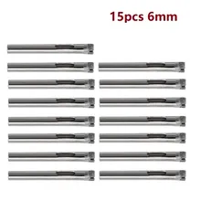 

15Pcs 6mm Diamond Coated Drill Bits Set Tile Ceramic Glass Hole Saw Cutter Granite Marble Drilling Tools