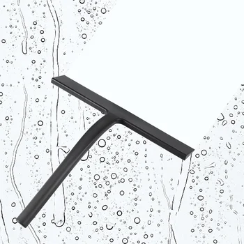 

Shower and Window Squeegee 10 Inch Silicone Wiper Includes Stainless Steel Holder Easily Clean For Bathroom Car Window U