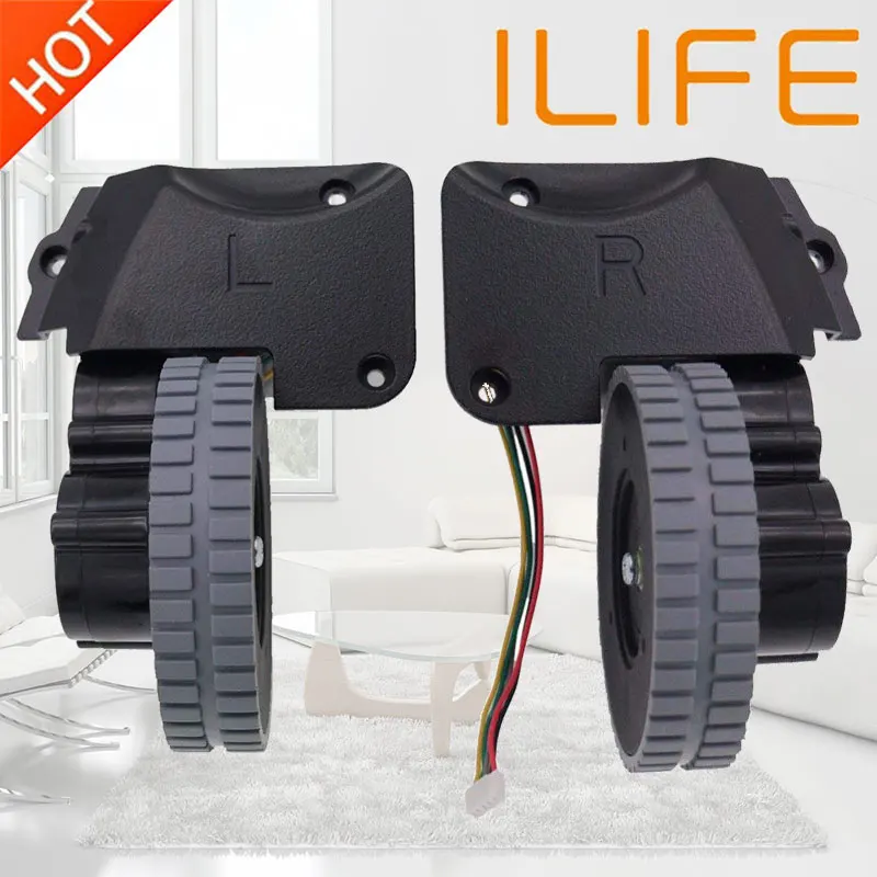 wheel robot vacuum cleaner Parts accessories For ilife A4 A4s A40 A8 T4 X430 X432 X431 robot Vacuum Cleaner wheels motors